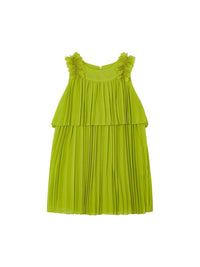 Vestido plissado Kiwi (Verde Alface)  para Menina - Mayoral