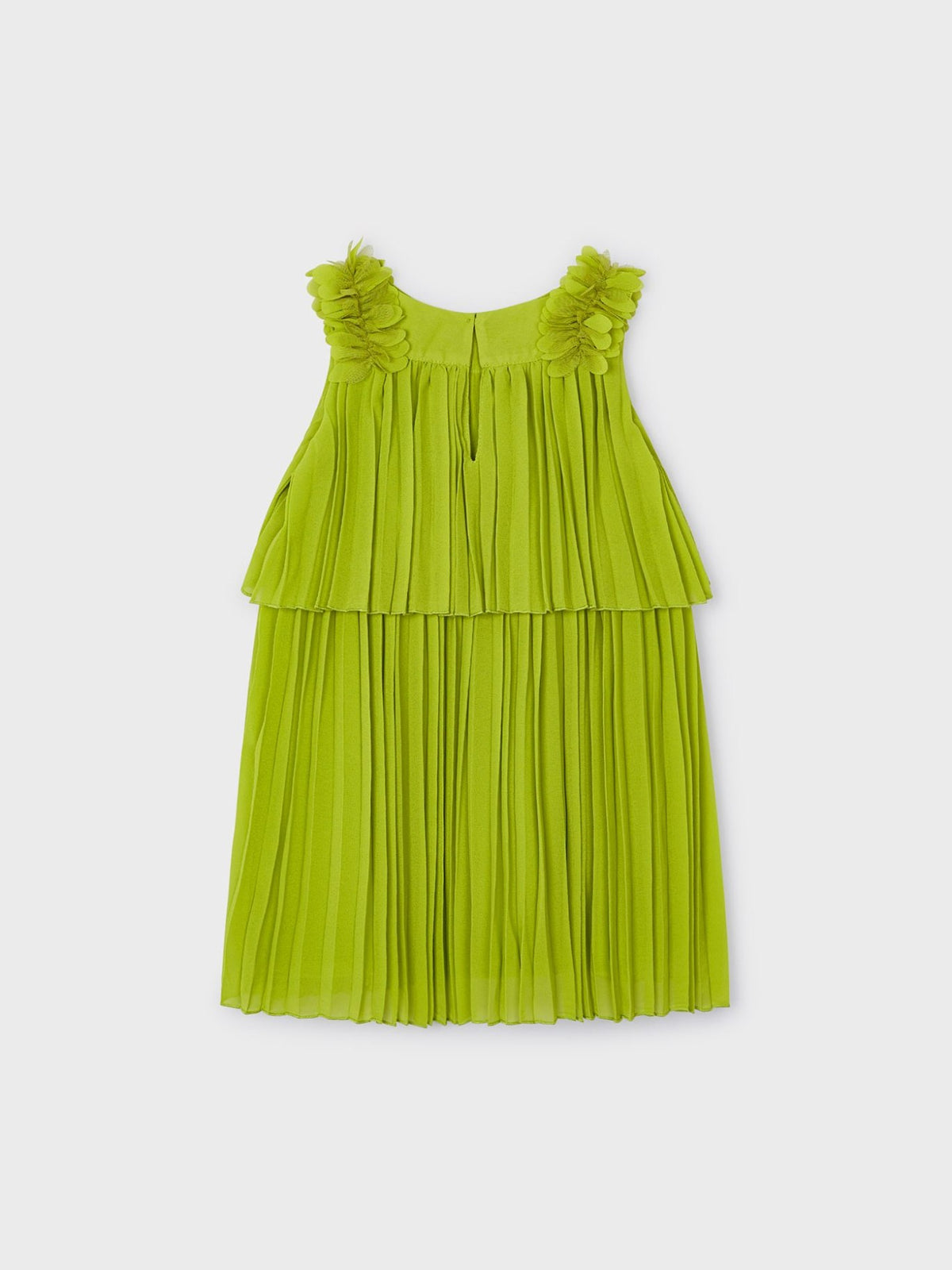 Vestido plissado Kiwi (Verde Alface)  para Menina - Mayoral