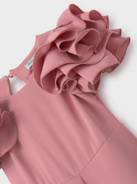 Macacão crepe fluido Blush (Rosa Velho)  para Menina - Abel & Lula