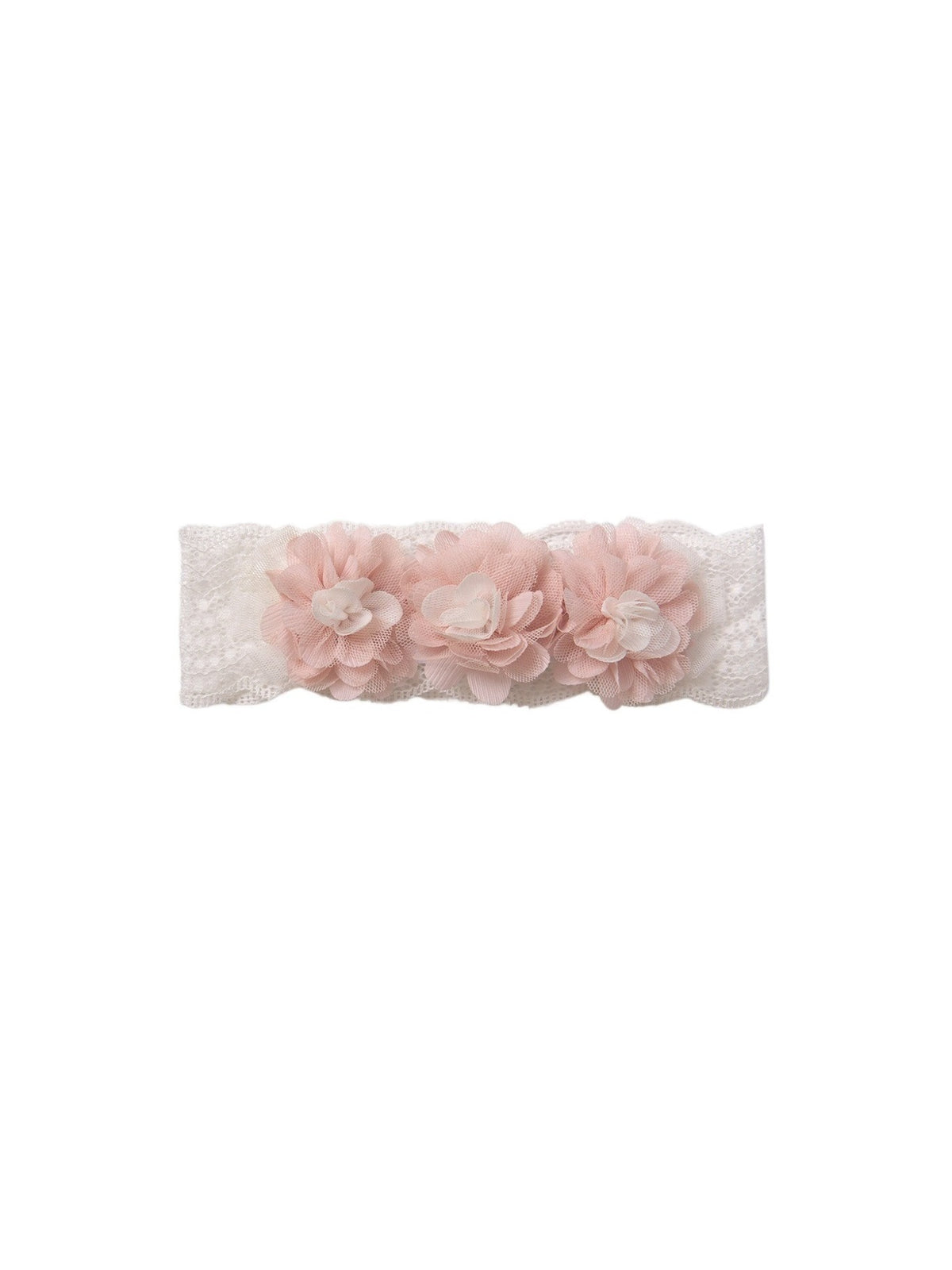 Fita cabelo flores Pastel (Rosa Bébé)  para Bebé Menina - Abel & Lula