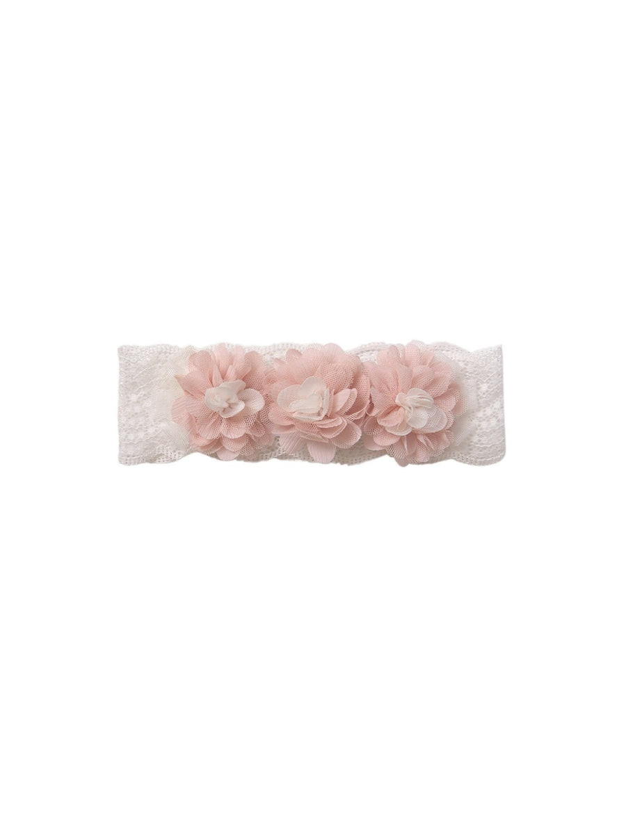 Fita cabelo flores Pastel (Rosa Bébé)  para Bebé Menina - Abel & Lula