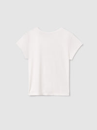 Camiseta m/curta foto Crú (Creme / Pérola)  para Menina - Mayoral