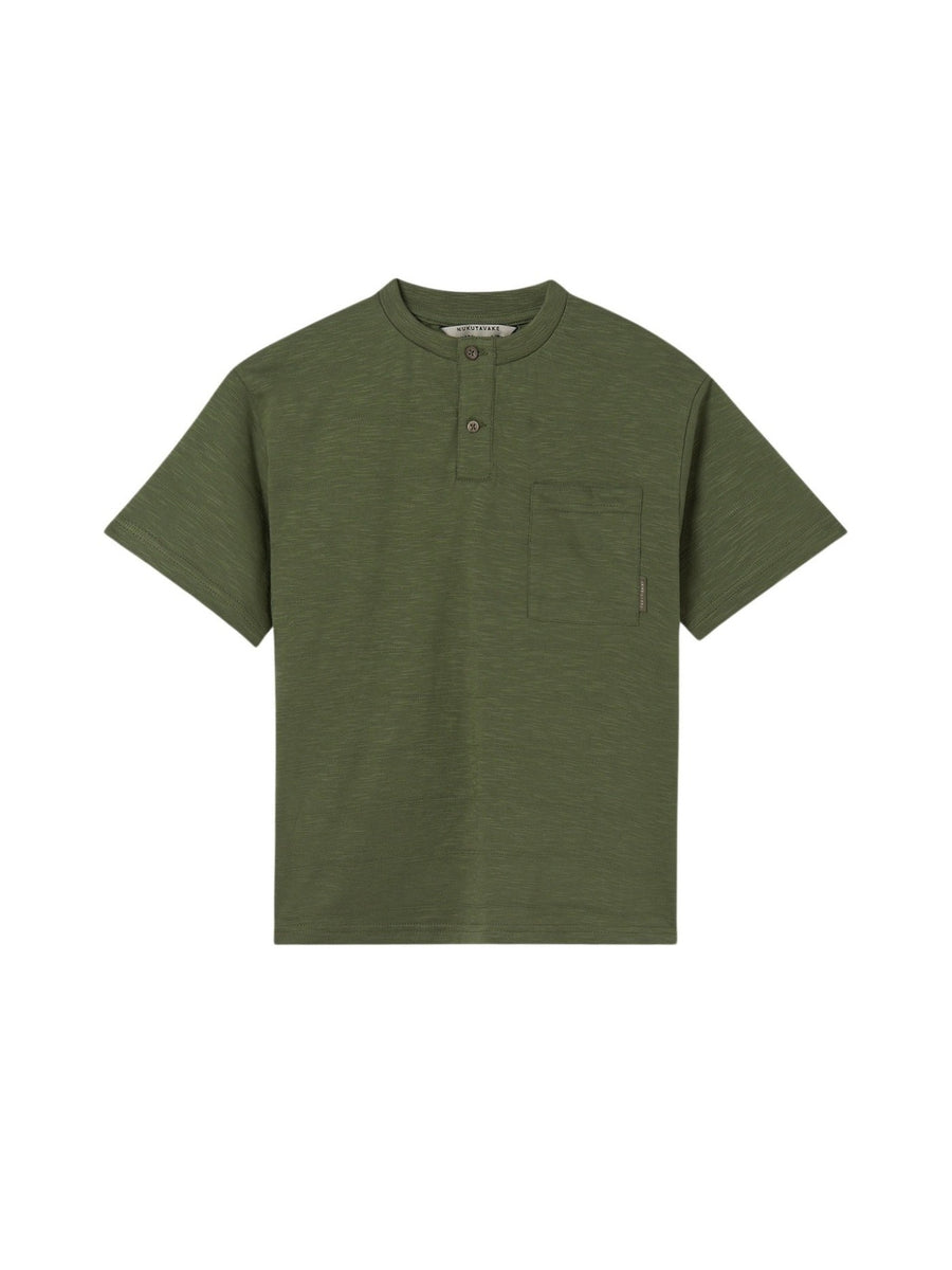 T´shirt estruturada riscas Jungle (Verde Tropa)  para Menino - Mayoral