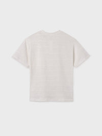 T´shirt estruturada riscas Nata (Creme / Pérola)  para Menino - Mayoral