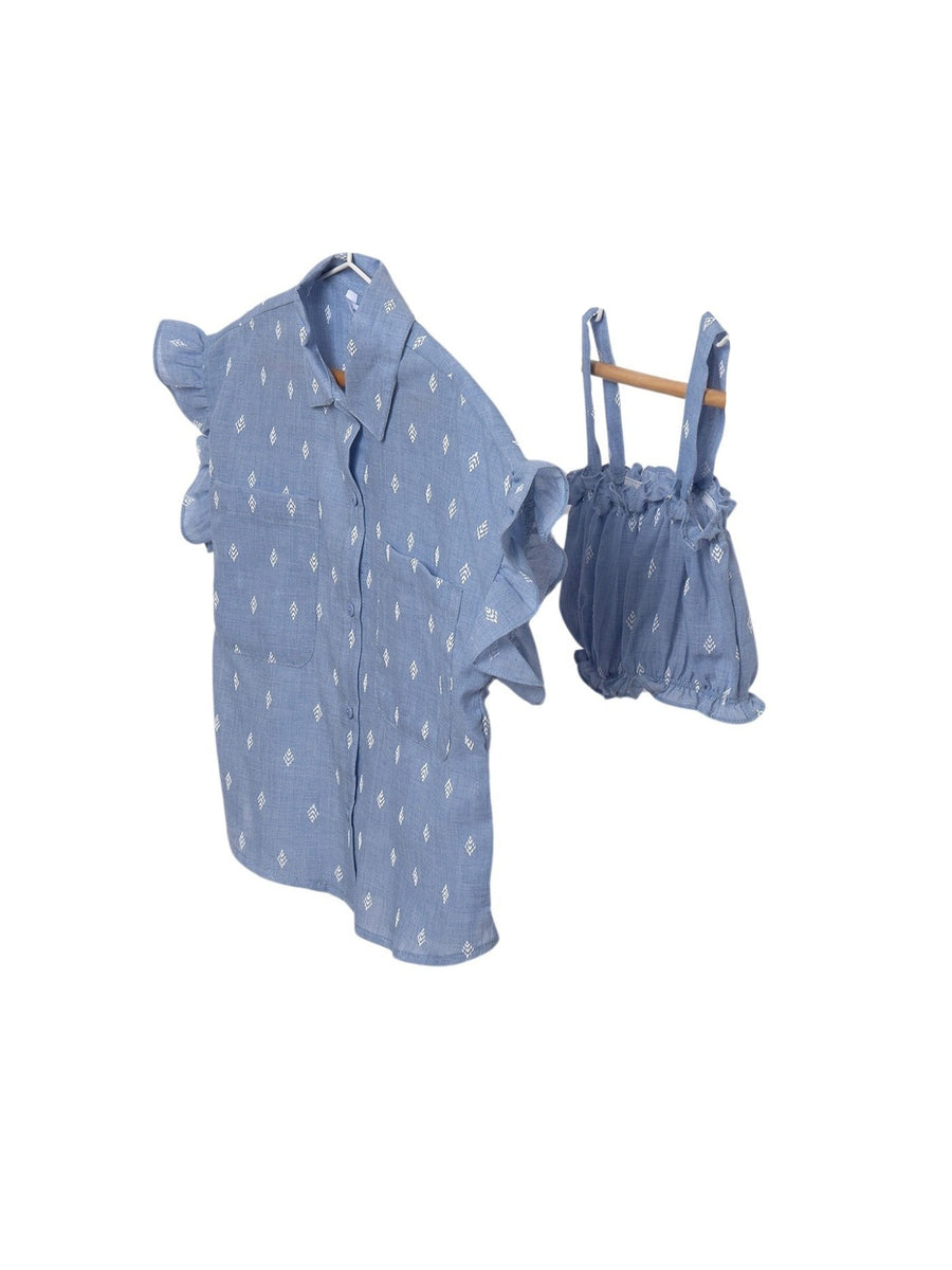 Túnica 2 peças Lavanda (Azul)  para Menina - Mayoral