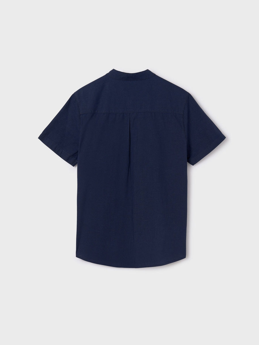 Camisa m/curta gola mao Marinho (Marinho)  para Menino - Mayoral