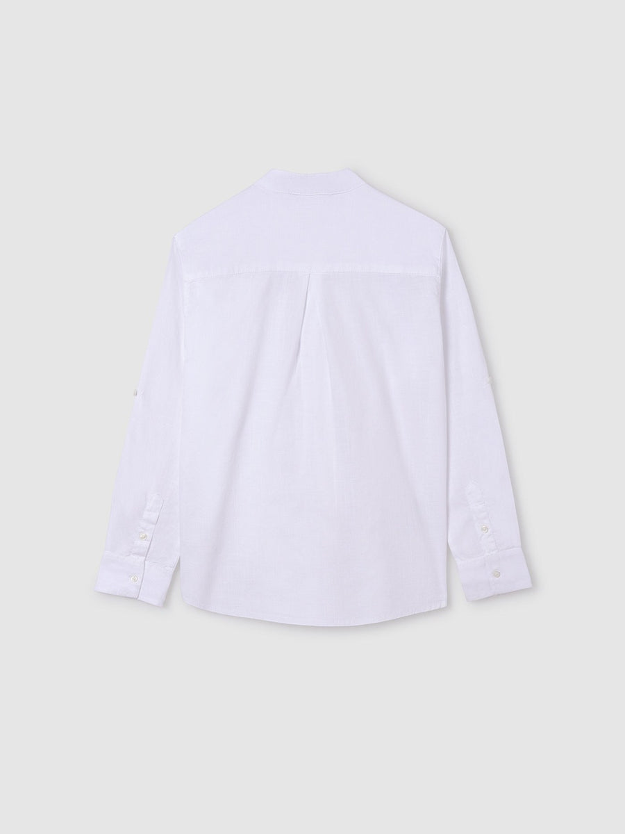 Camisa m/comp. Branco (Branco)  para Menino - Mayoral