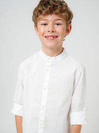 Camisa m/comp. Branco (Branco)  para Menino - Mayoral
