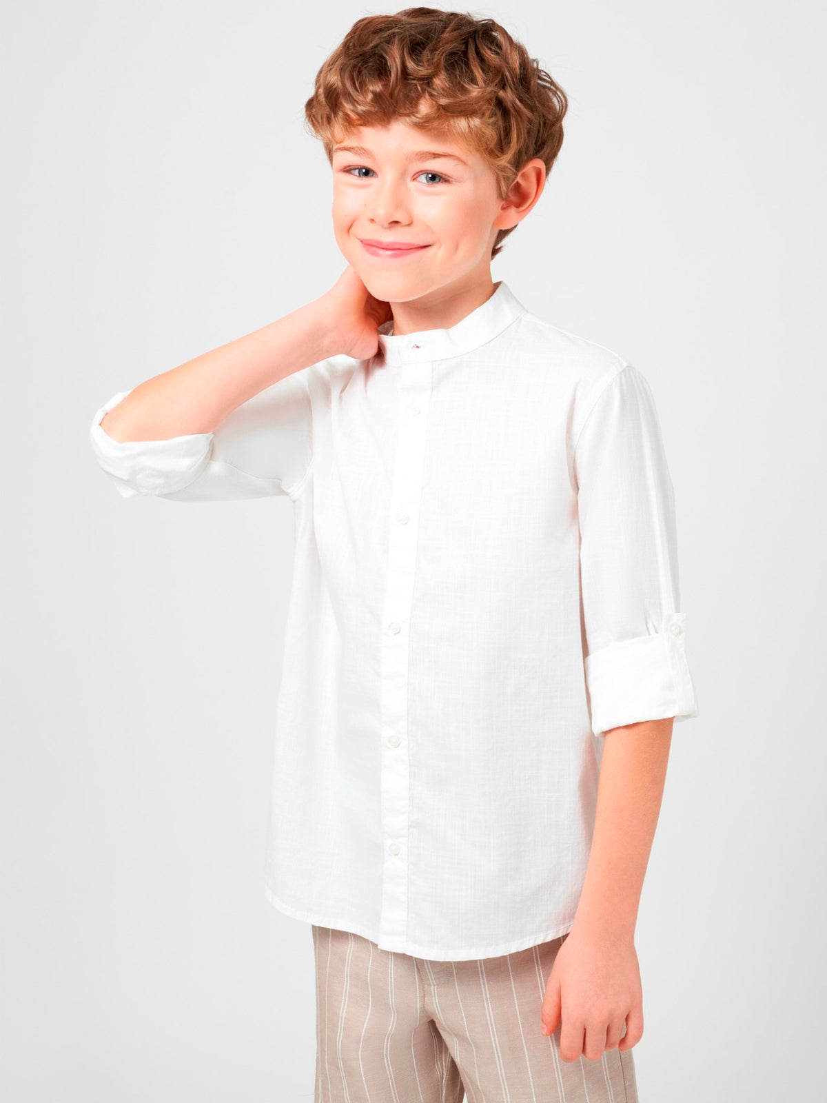 Camisa m/comp. Branco (Branco)  para Menino - Mayoral