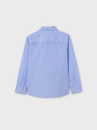 Camisa m/comp.microestampada Celeste (Celeste)  para Menino - Mayoral