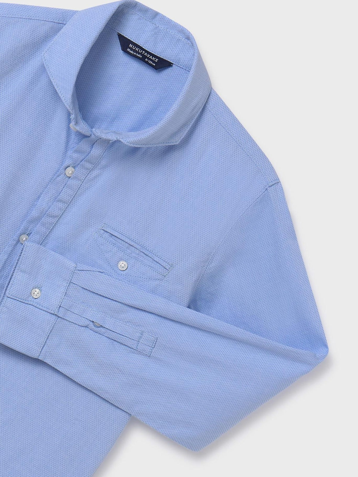 Camisa m/comp. vestir Celeste (Celeste)  para Menino - Mayoral