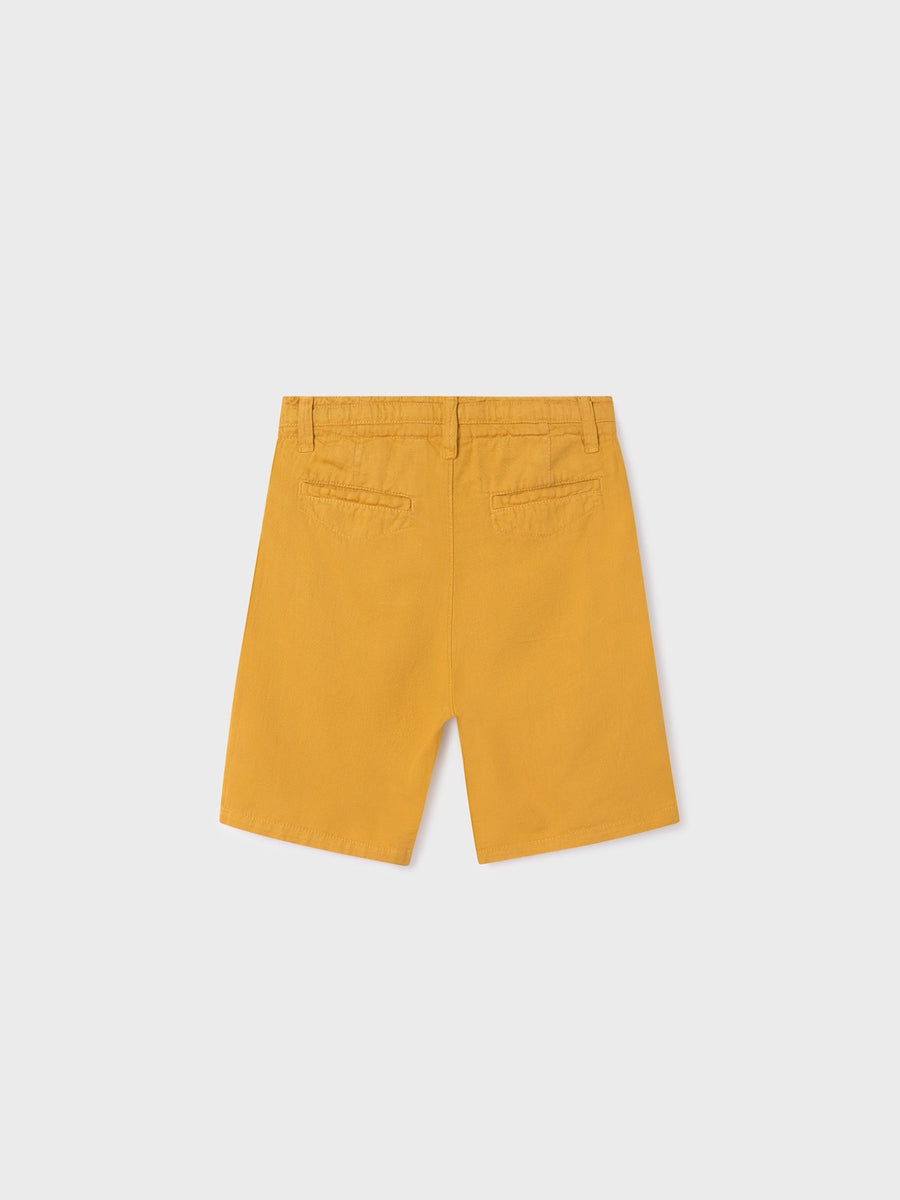 Calção algodão linho Ocre (Amarelo Ocre)  para Menino - Mayoral