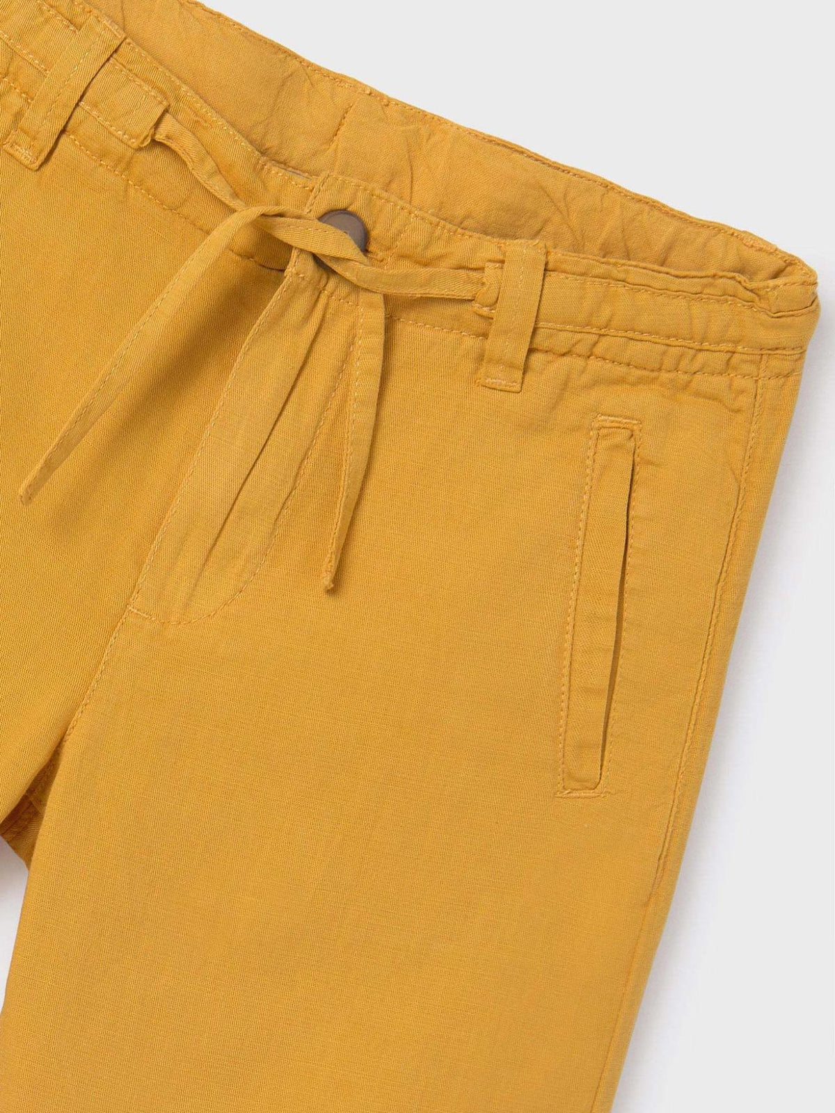 Calção algodão linho Ocre (Amarelo Ocre)  para Menino - Mayoral