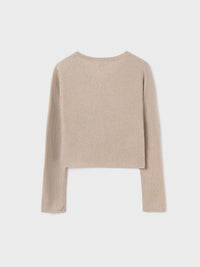 Casaco tricot Raiz vig (Bege)  para Menina - Mayoral