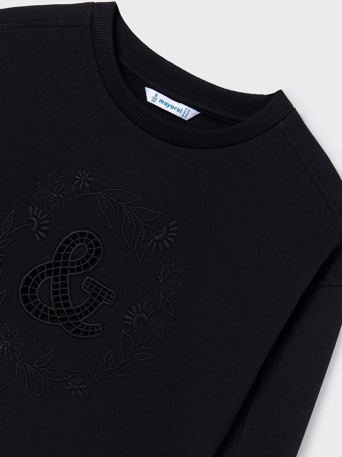 Sweat-shirt Preto (Preto)  para Menina - Mayoral