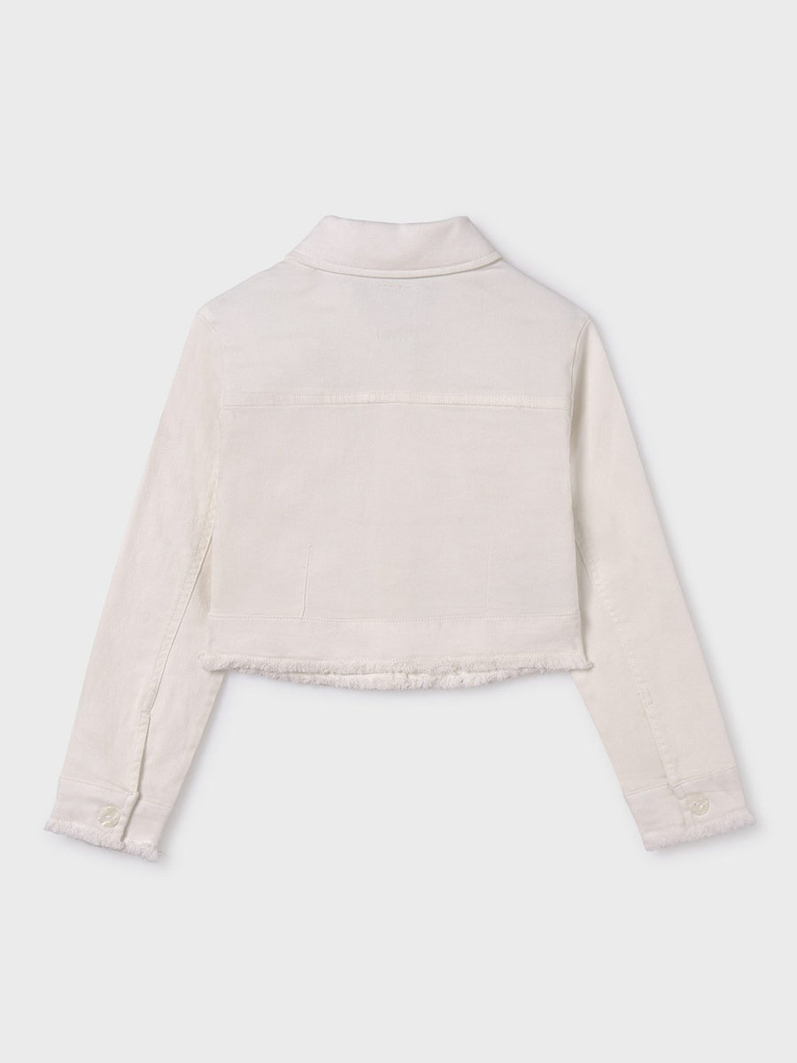 Blusão sarja Crú (Creme / Pérola)  para Menina - Mayoral