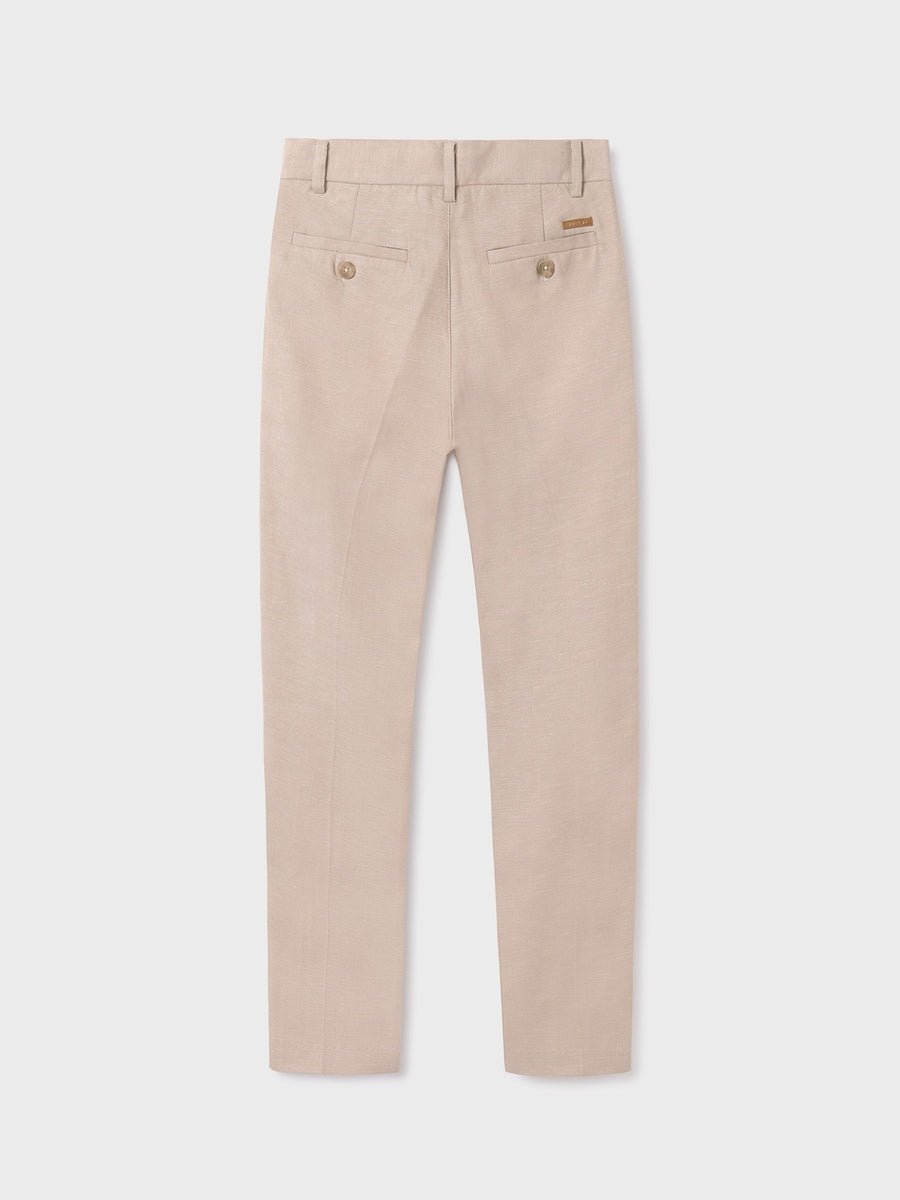 Calça natural suiting Coco (Bege)  para Menino - Mayoral