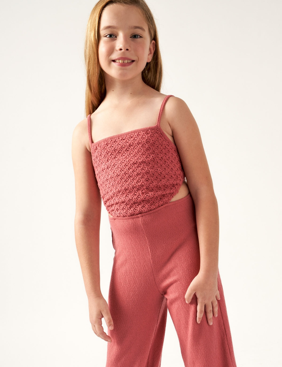 Macacão malha Colorete (Rosa Velho)  para Menina - Mayoral