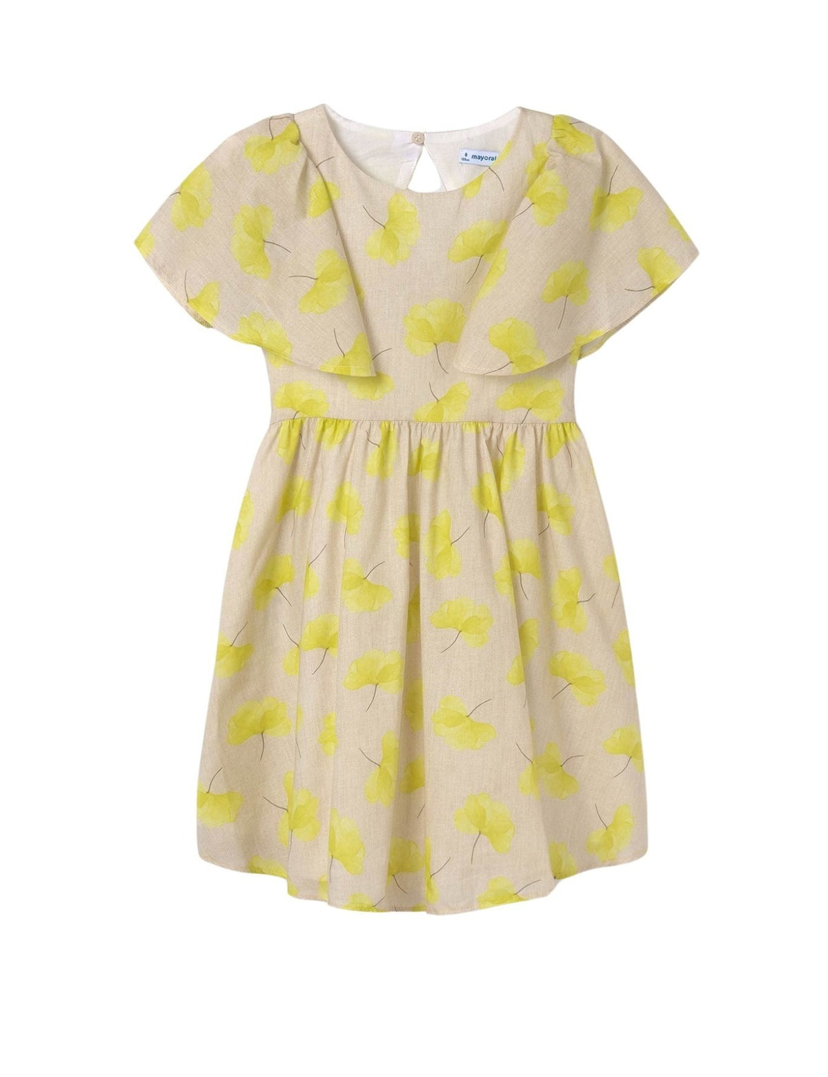 Vestido estampado Pistacho (Amarelo Ocre)  para Menina - Mayoral