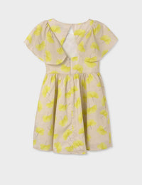 Vestido estampado Pistacho (Amarelo Ocre)  para Menina - Mayoral
