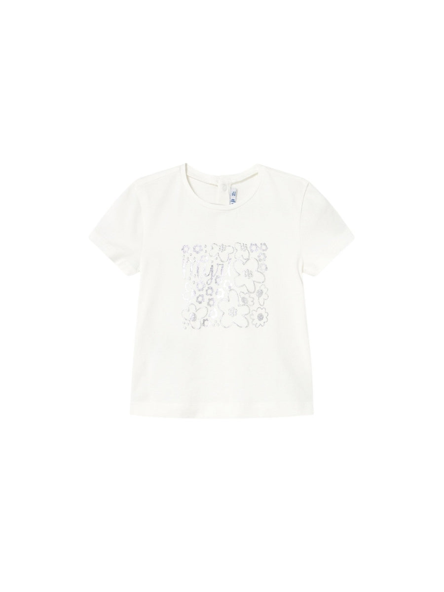 Camiseta básica Crú (Creme / Pérola)  para Bebé Menina - Mayoral