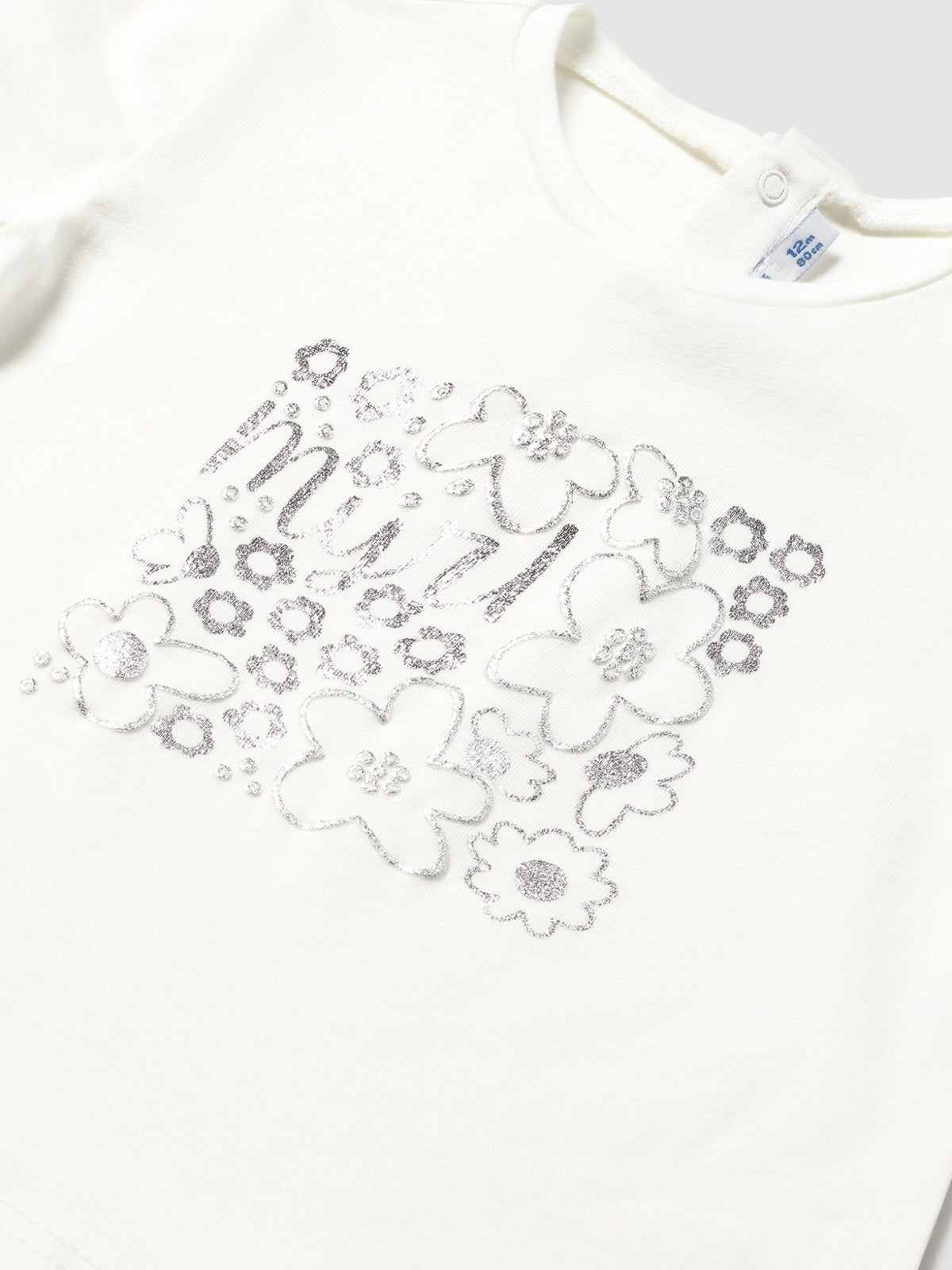 Camiseta básica Crú (Creme / Pérola)  para Bebé Menina - Mayoral