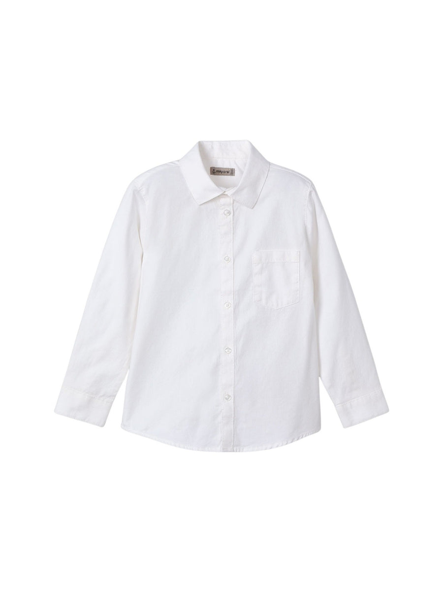 Camisa m/comp.básica Branco (Branco)  para Menino - Mayoral
