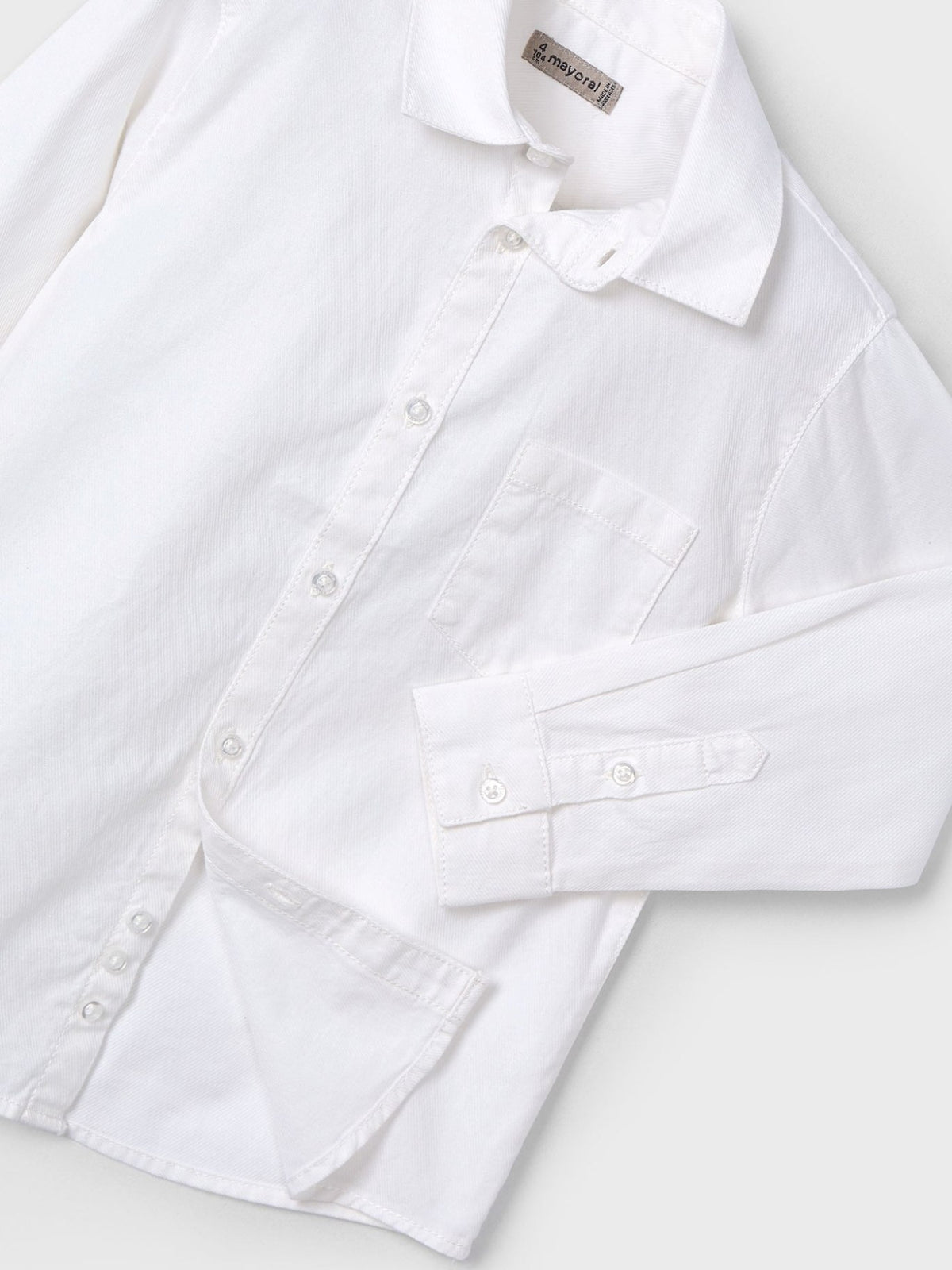 Camisa m/comp.básica Branco (Branco)  para Menino - Mayoral