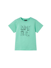 Camiseta básica Azul água (Verde Água)  para Menino - Mayoral