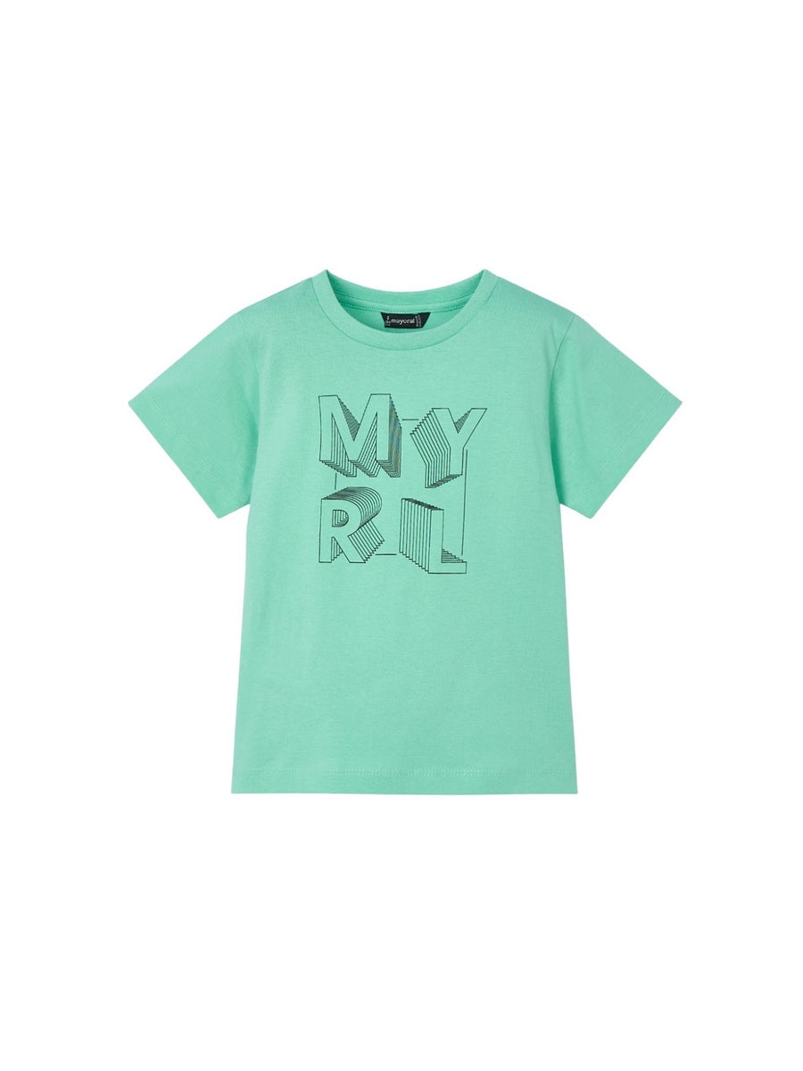 Camiseta básica Azul água (Verde Água)  para Menino - Mayoral