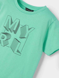 Camiseta básica Azul água (Verde Água)  para Menino - Mayoral