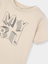 Camiseta básica Quartzo (Bege)  para Menino - Mayoral