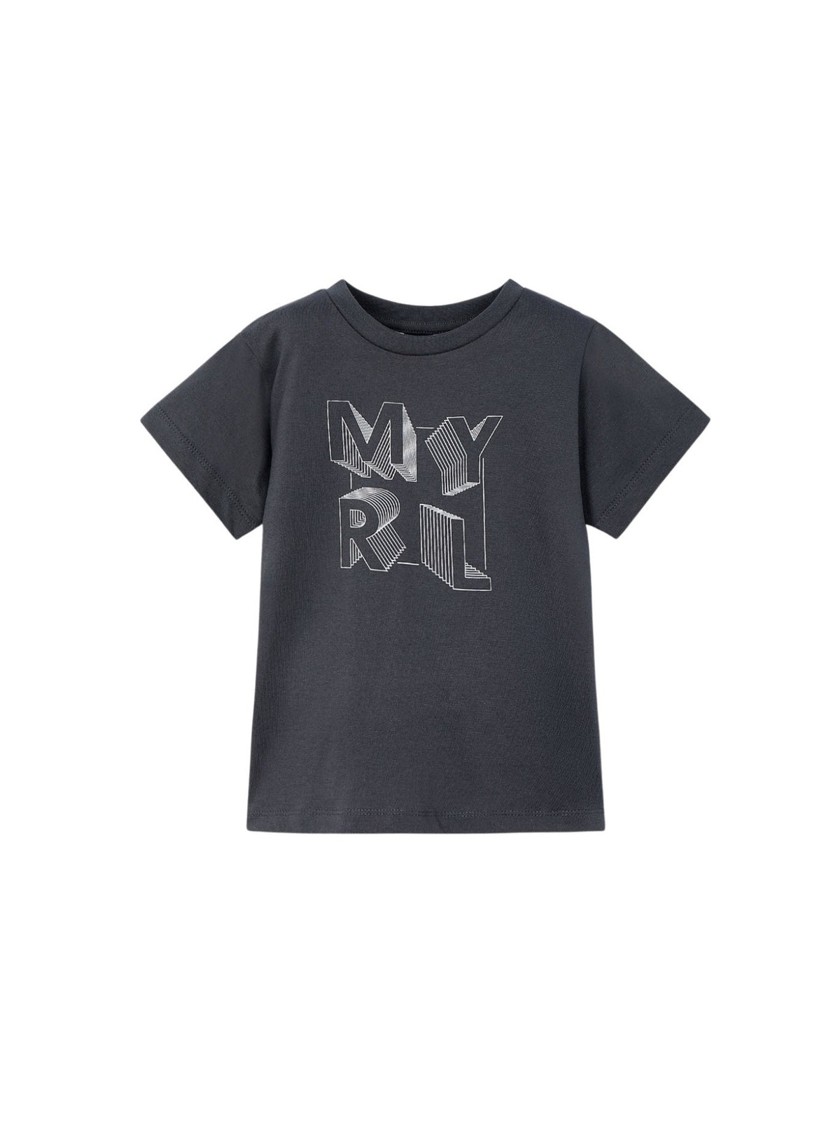 Camiseta básica Asfalto (Cinza Escuro)  para Menino - Mayoral