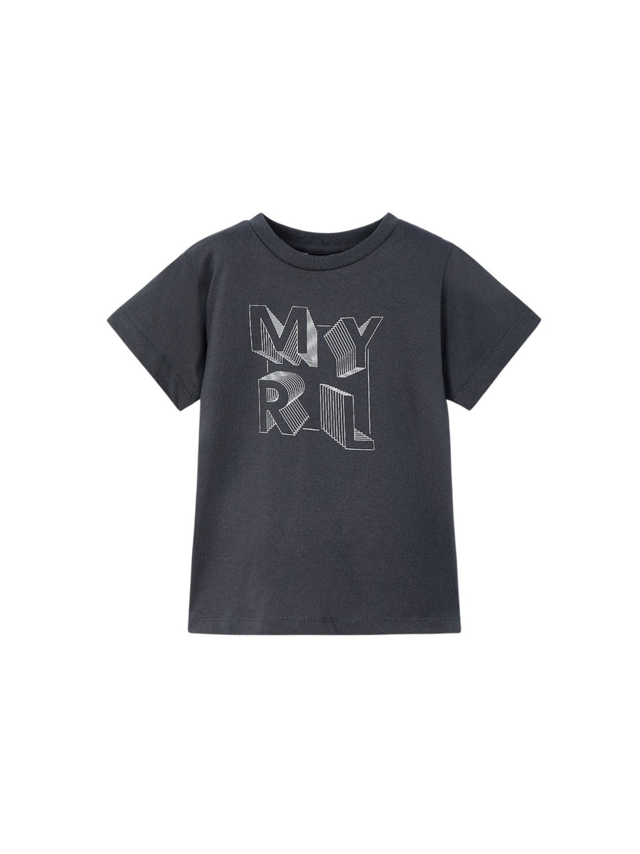 Camiseta básica Asfalto (Cinza Escuro)  para Menino - Mayoral