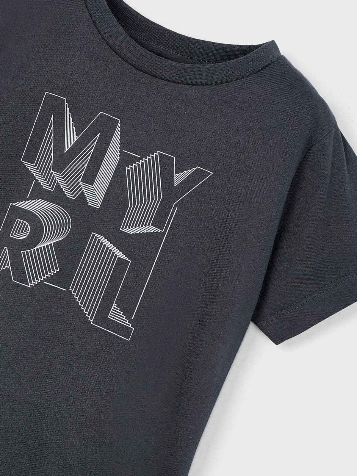 Camiseta básica Asfalto (Cinza Escuro)  para Menino - Mayoral
