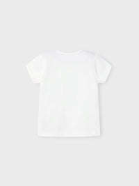 Camiseta básica Crú (Creme / Pérola)  para Menina - Mayoral