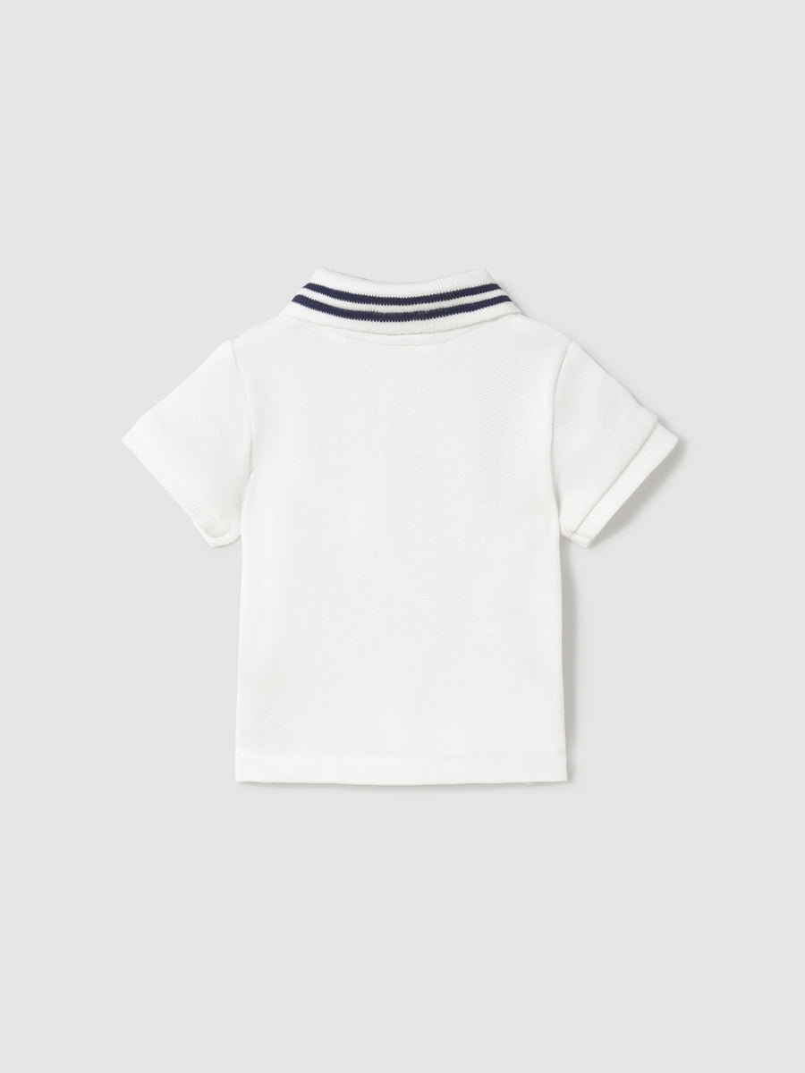 Polo m/curta granito básico Branco (Branco)  para Bebé Menino - Mayoral