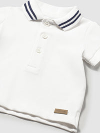 Polo m/curta granito básico Branco (Branco)  para Bebé Menino - Mayoral