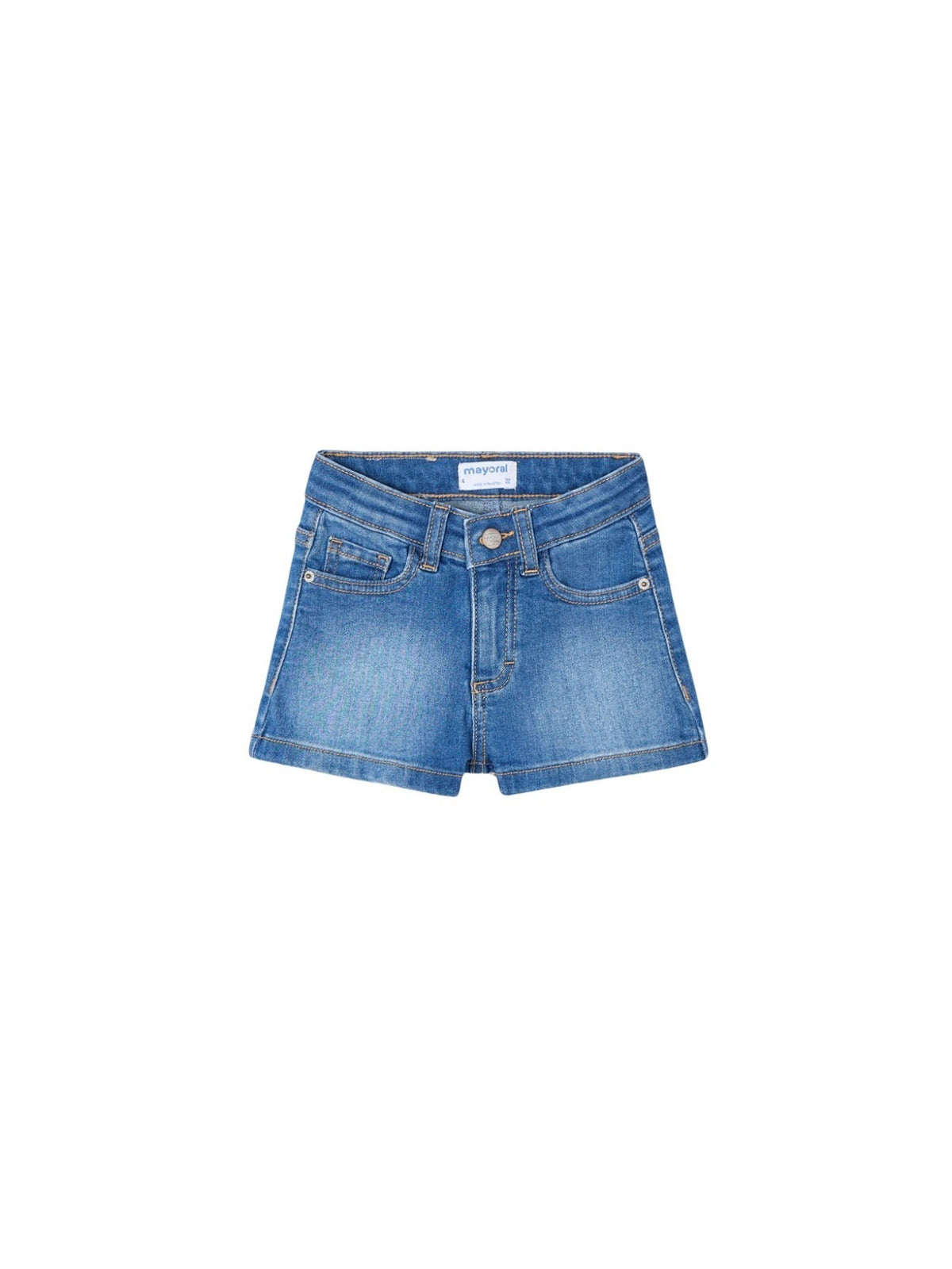Short ganga básico Base (Ganga c/ Lavagem)  para Menina - Mayoral