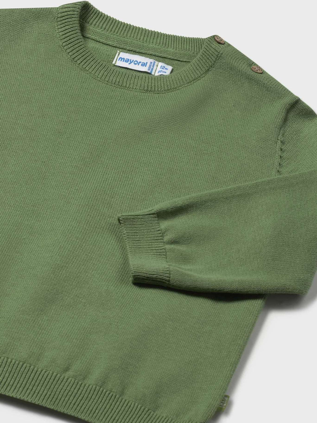 Jersey algodão básico Sálvia (Verde Tropa)  para Bebé Menino - Mayoral