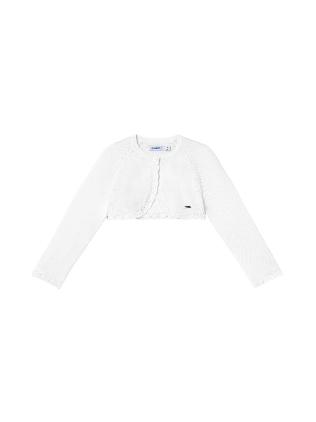Casaco bolero tricô básico Branco (Branco)  para Bebé Menina - Mayoral