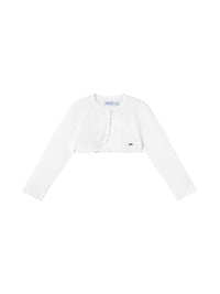 Casaco bolero tricô básico Branco (Branco)  para Bebé Menina - Mayoral