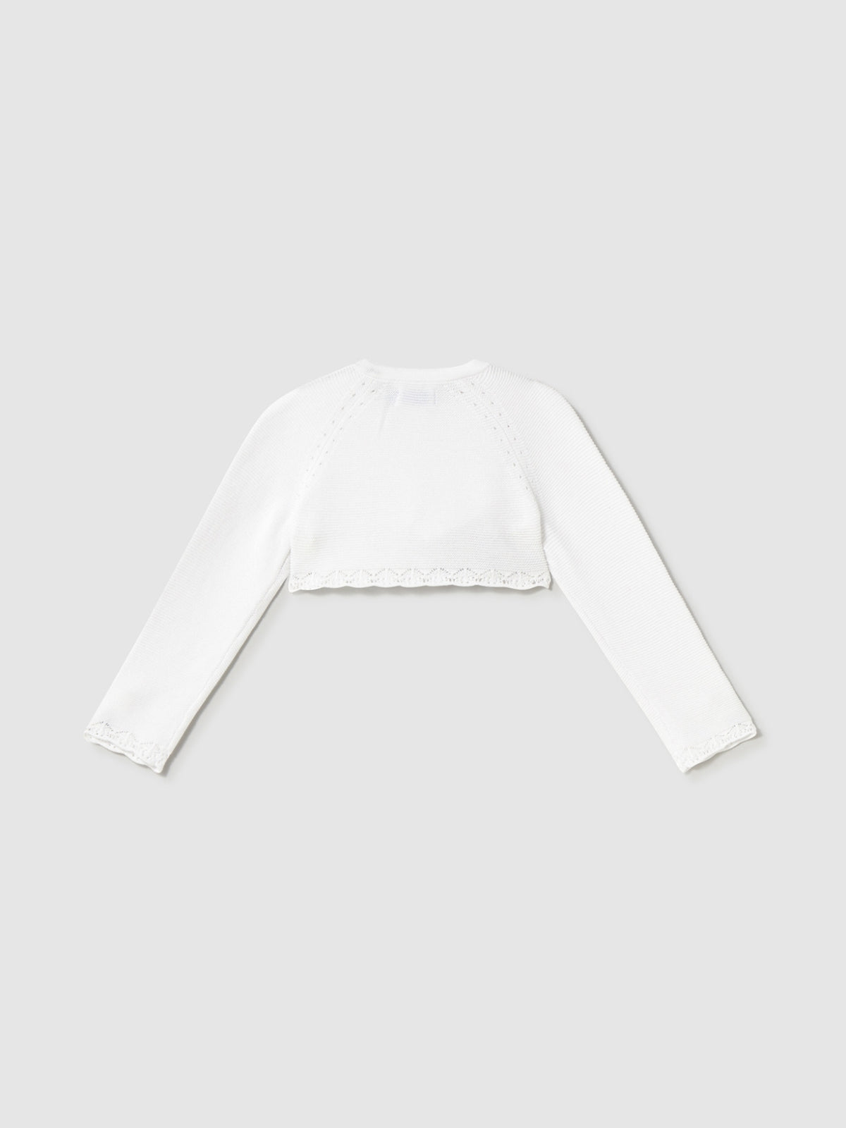 Casaco bolero tricô básico Branco (Branco)  para Bebé Menina - Mayoral