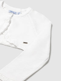 Casaco bolero tricô básico Branco (Branco)  para Bebé Menina - Mayoral