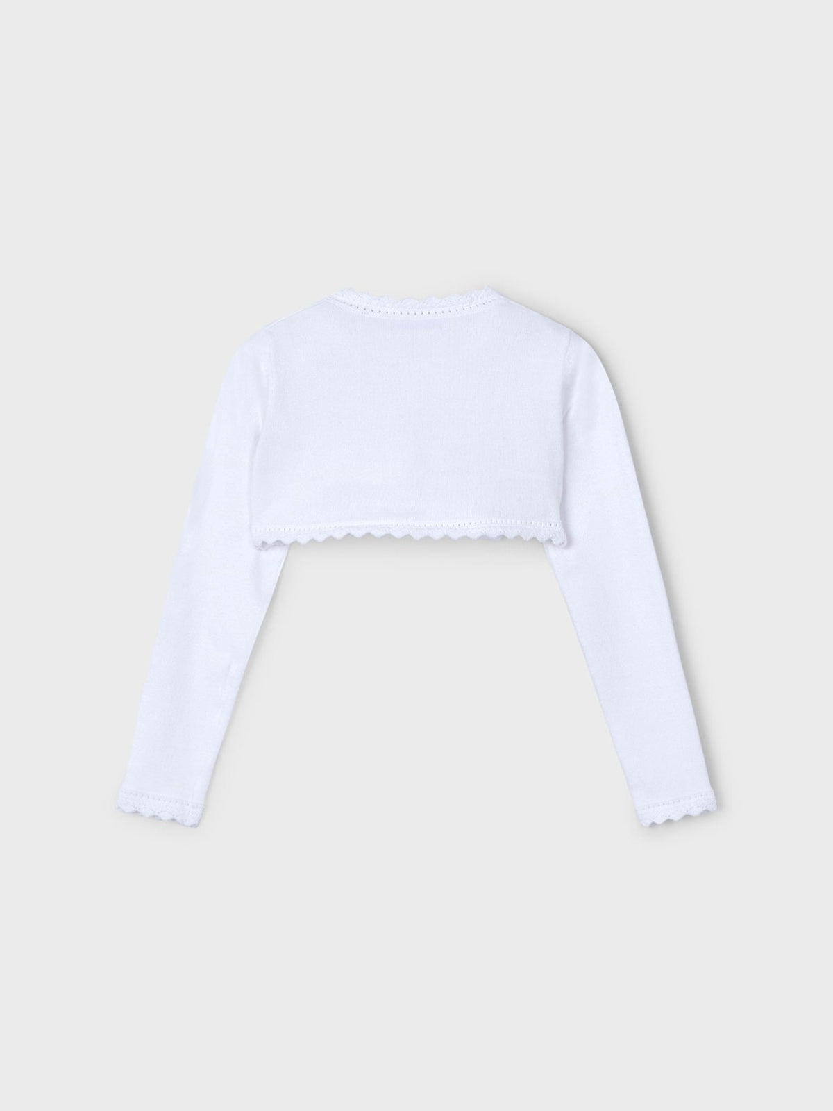 Casaco bolero tricô básico Branco (Branco)  para Menina - Mayoral