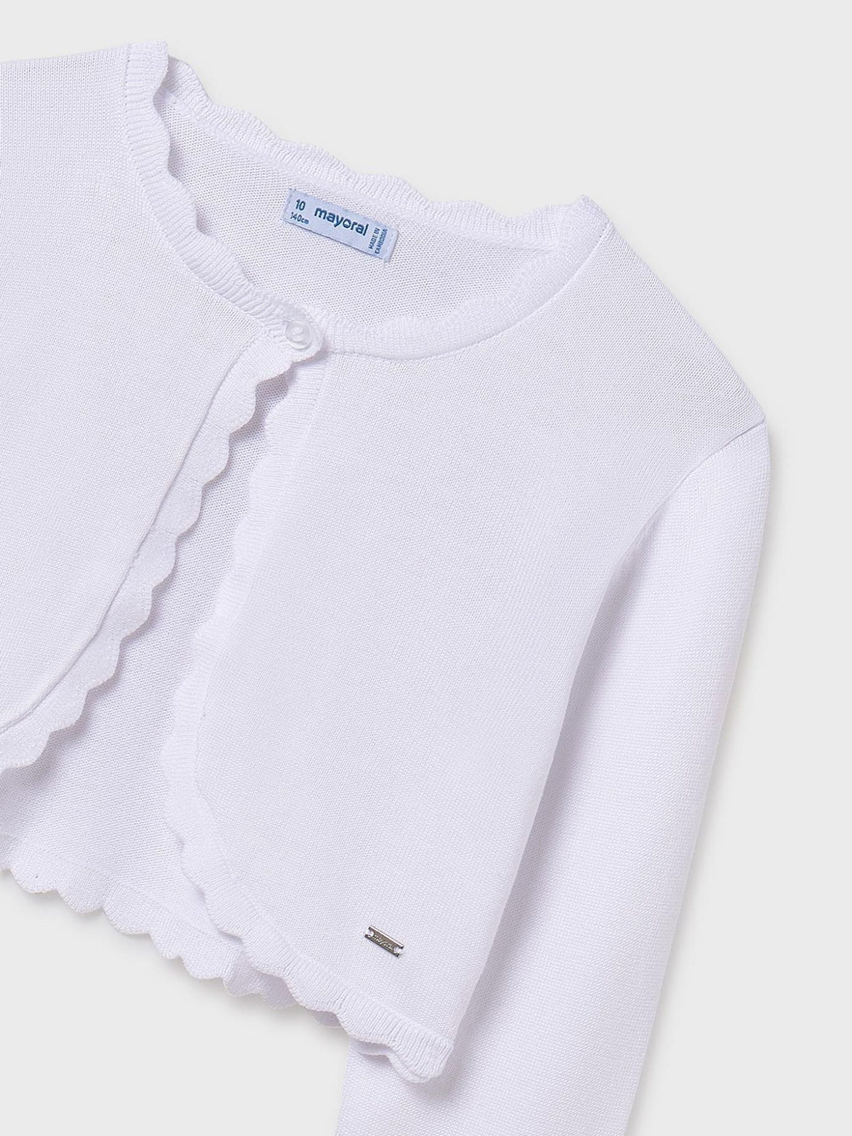 Casaco tricot básico Branco (Branco)  para Menina - Mayoral