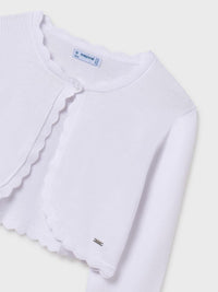 Casaco tricot básico Branco (Branco)  para Menina - Mayoral