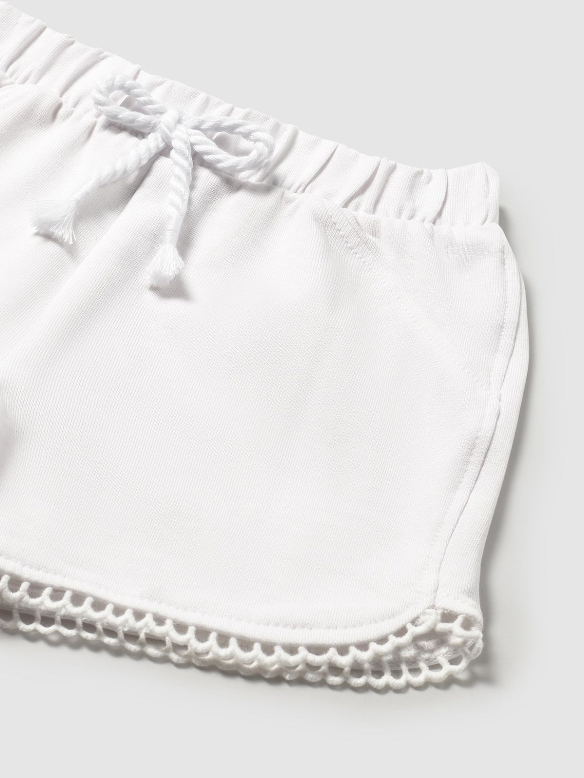 Short felpa básico Branco (Branco)  para Bebé Menina - Mayoral