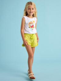Short felpa básico Citrinos (Lima)  para Menina - Mayoral