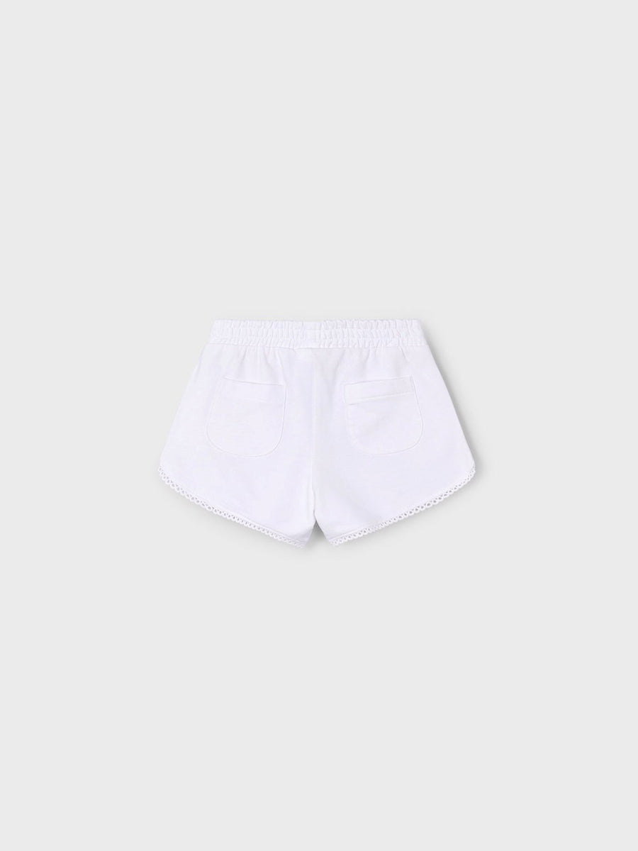 Short felpa básico Branco (Branco)  para Menina - Mayoral